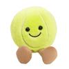 Sport Ball Plush Doll Keychain Set Football Basketball Tennis Baseball Billiard Soft Cute Mini Gift