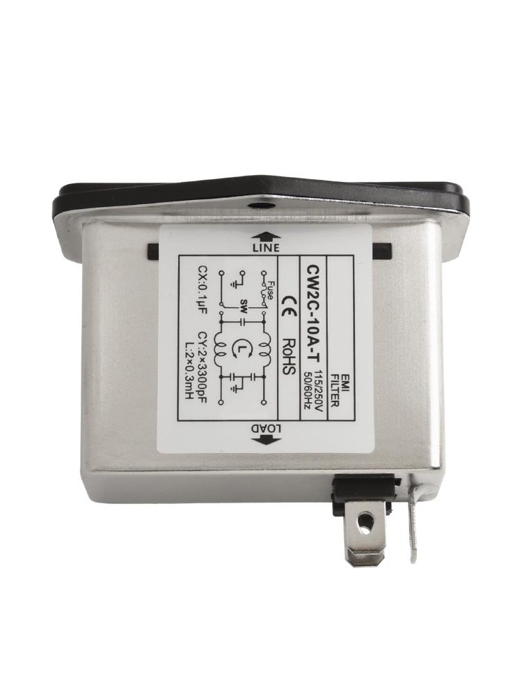 Kompaktowy i 6A Gniazdo IEC Filtr zasilania dla Różnych Urządzeń Komunikacyjnych