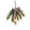 Christmas Bell Leaf Bow Door Hanging Wall Hanging Wind Chime Christmas Tree Pendant Decoration Scene Layout