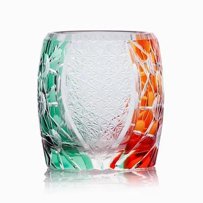 Japanisches Handgefertigtes Kristall-Whiskyglas, Leichter Luxus Retro Ausländisches Weinglas 280ml