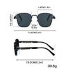 Vintage Square Sunglasses Men Fashion Retro Hip-hop Outdoor Shades Women  Trendy Brand Design Punk Decor Sun Glasses