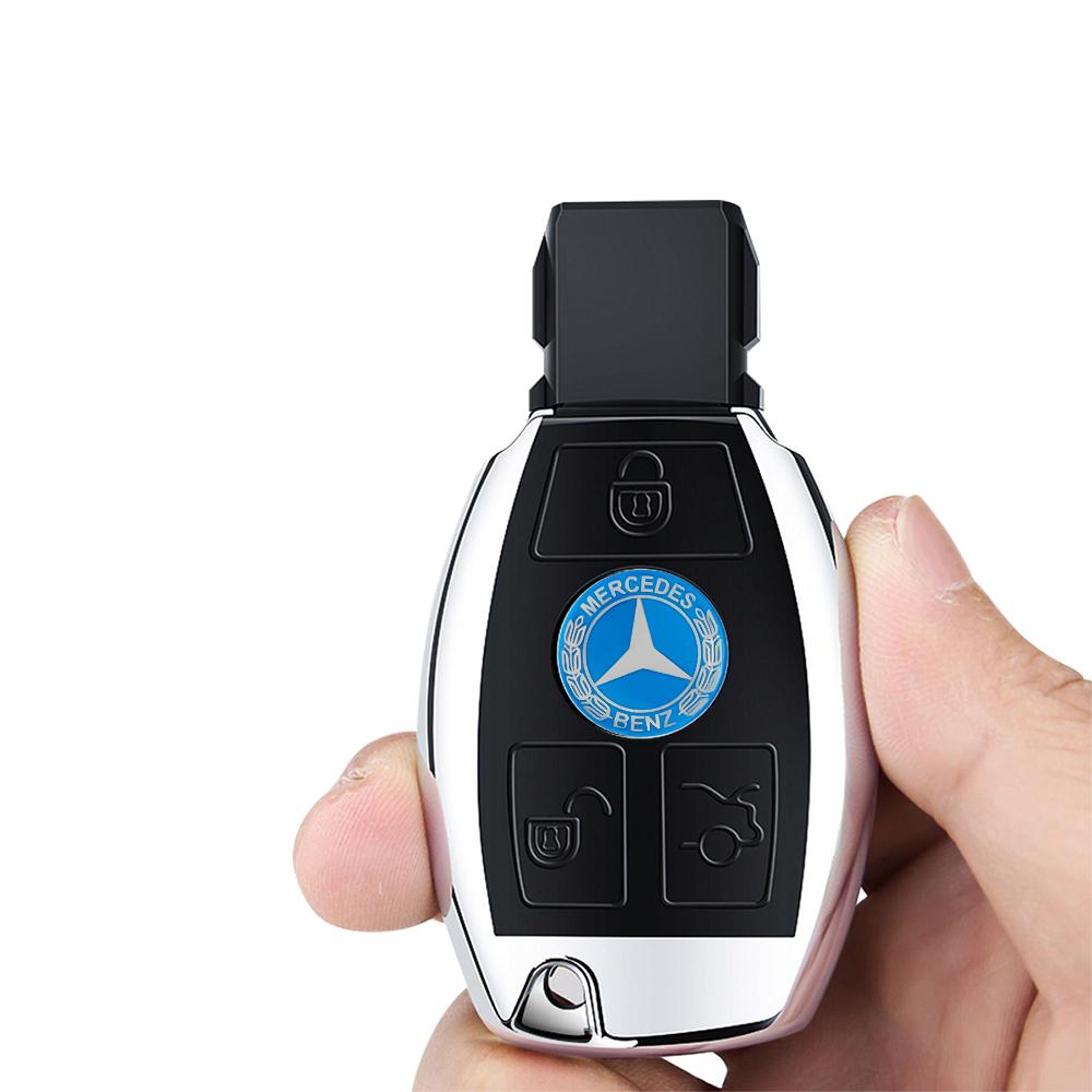 CSF1 10/20pcs 14mm Replacement Car Key Badge Stickers Emblem Auto Key Decoration For Mercedes Benz A B C E R G Class AMG W124 W169