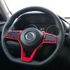 Steering Wheel Trim 3pcs ABS Red For Nissan Sentra -2025