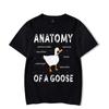 T Shirt for Men Antomy of Goose Print Men Tee Tops Clothes Duck Cartoon Oversized T Shirt Clothing Short Sleeve Tee Shirts Homme