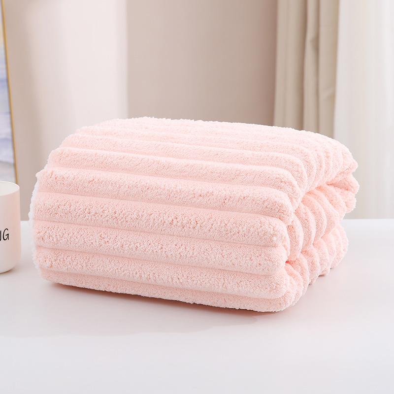 Quick-drying Coral Velvet  Face Wash Towel Household Thickened Coral Velvet Shower , Daily Use Super Absorbent