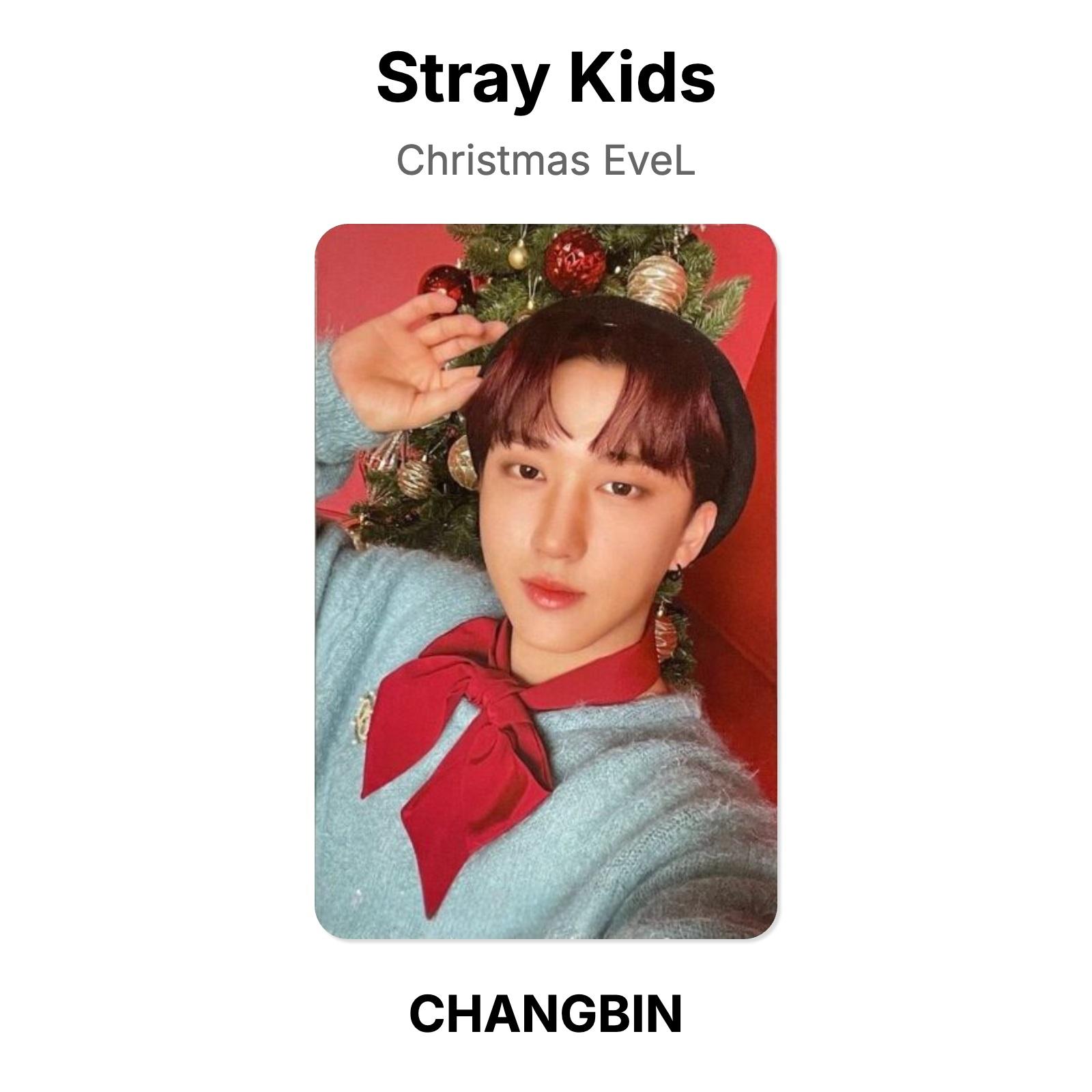 Официальная фотокарточка Stray Kids Christmas EveL CHANGBIN 02
