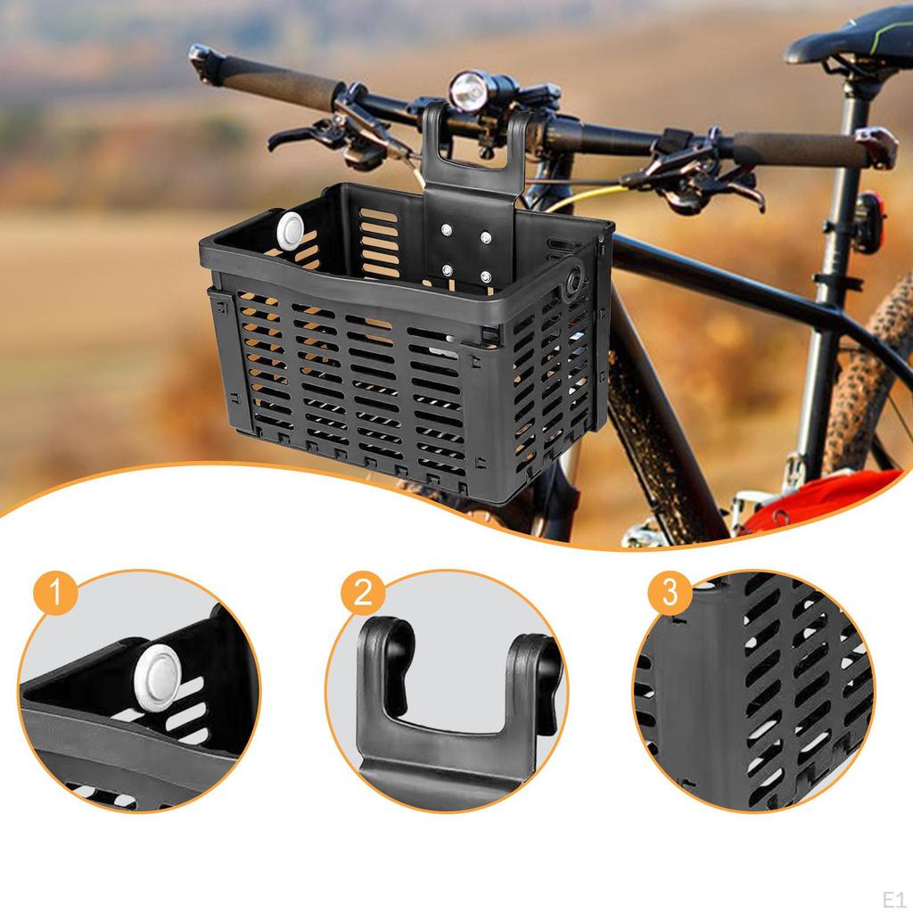 Bike Basket Folding Large Capacity Quick Demolition,Cargo Rack Storage for Mount Luggage Pet