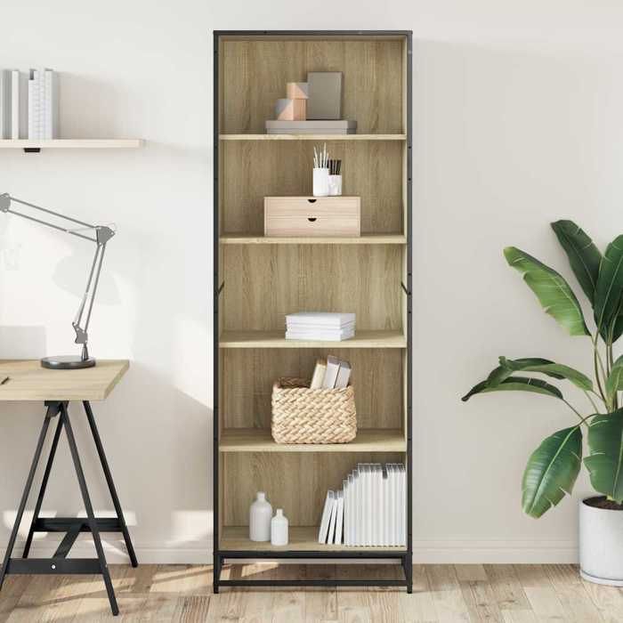 VidaXL Bibliothèque chêne sonoma 60x35x170,5 cm bois d'ingénierie, étagère à livres, porte-livres, support à livres, armoire 3300851