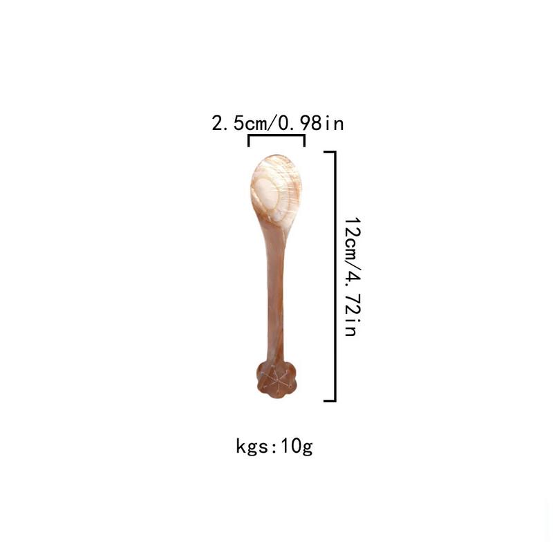 Natural Shell Style Dessert Utensils 12cm