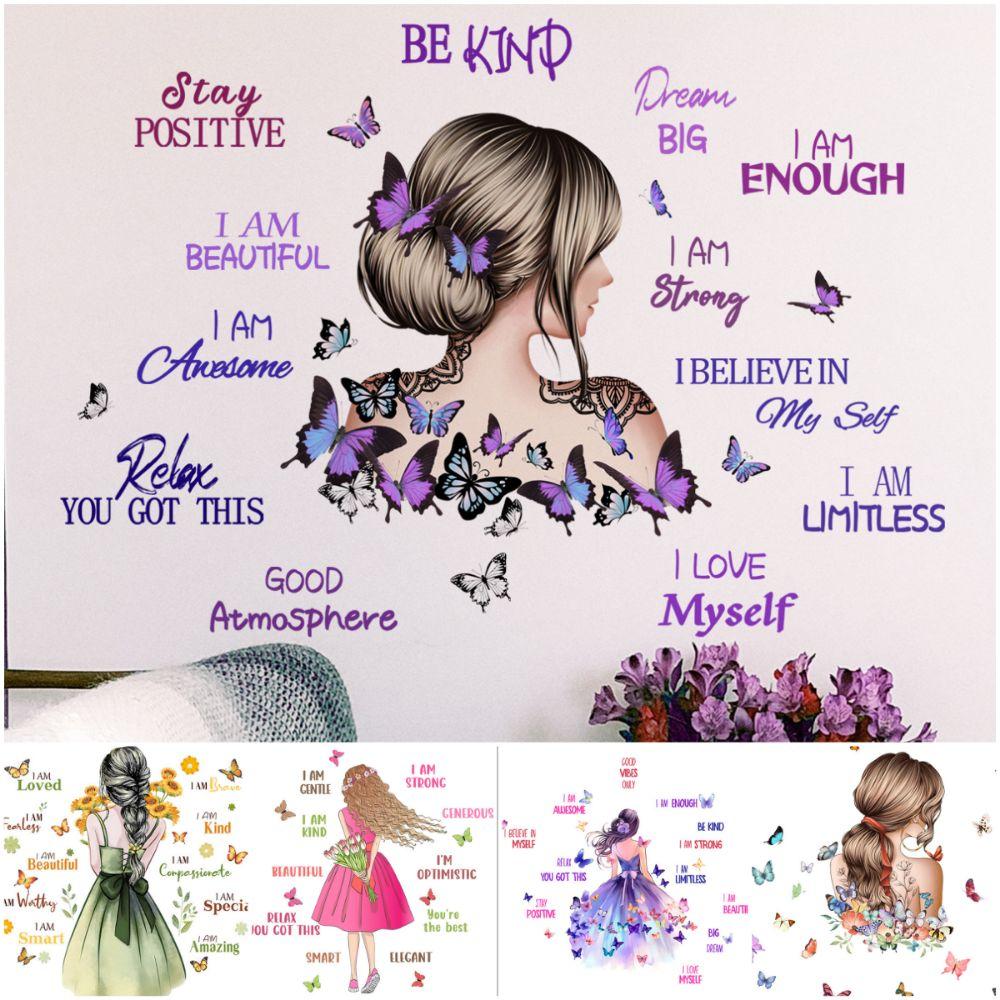 

Настінні наклейки з квітами метеликів. Багатобарвна декоративна наклейка на стіну. НОВЕ наклейка на стіну. Вітальня MS2140