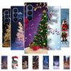 Christmas Painted Phone Case For Samsung Galaxy Z Fold 7 6 5 4 3 2 Fold7 Fold6 Fold5 Fold4 Transparent Hard PC Protect Cover
