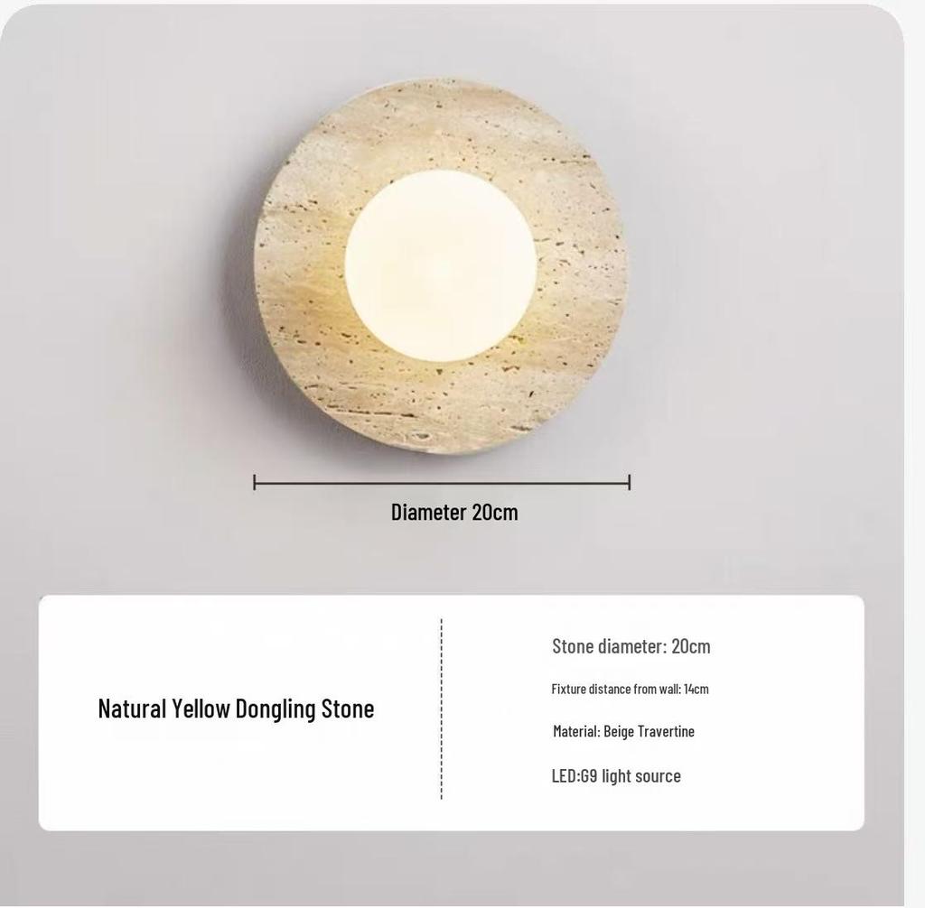 Lampe Murale Crème Wabi-Sabi Mi-Siècle pour Chambre à Coucher ou Salon