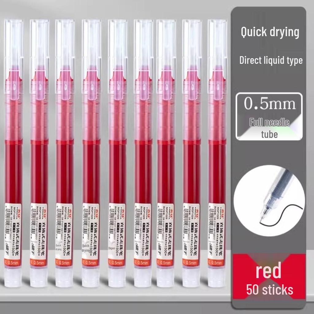 Snabbtorkande Svart Gel-Rullpenna 0,5 mm för Prov & Kontorsbruk