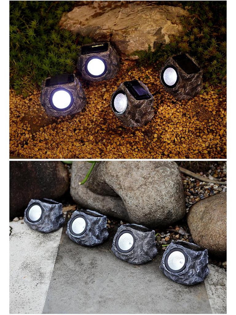 Waterproof Outdoor Solar LED Stone Garden Light