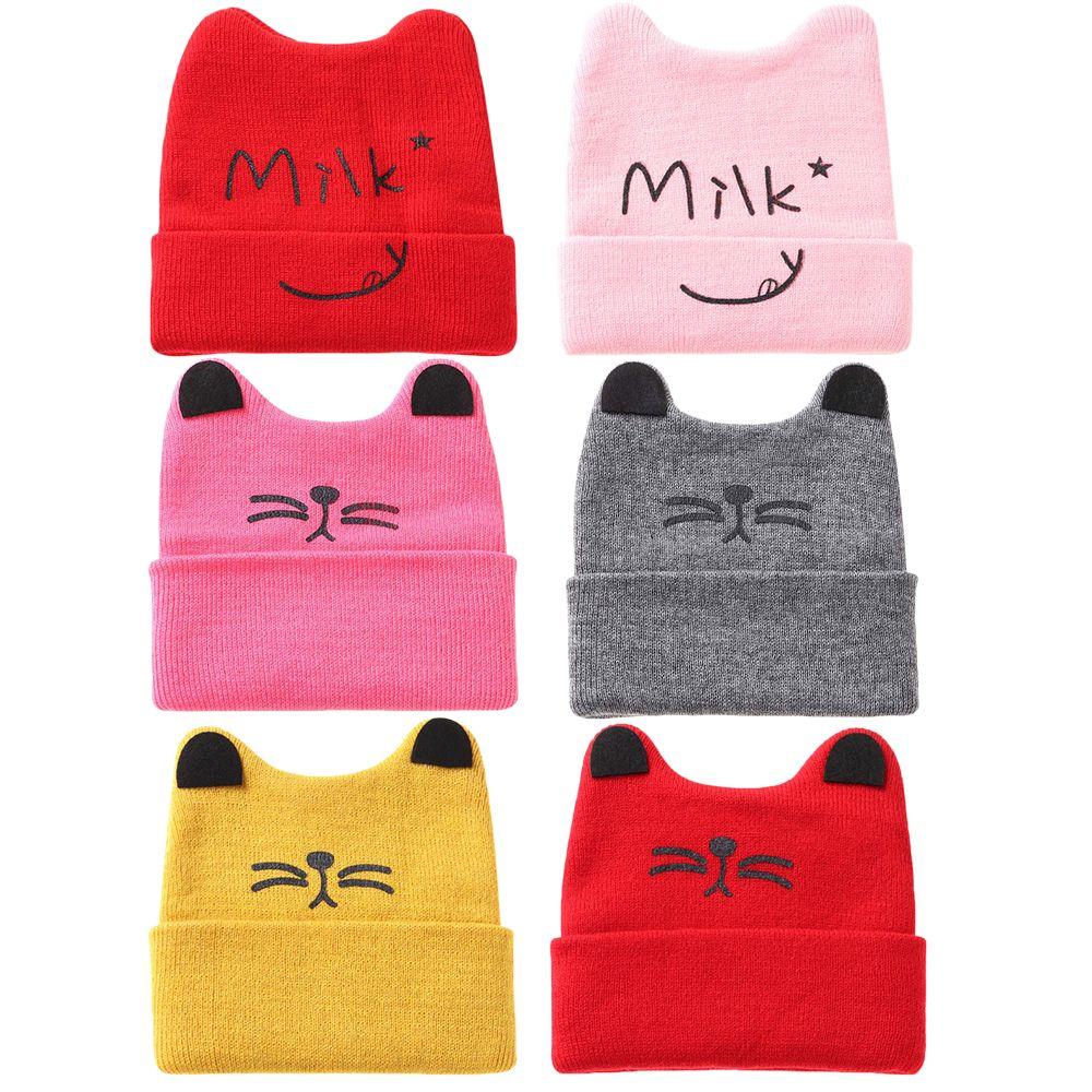 

Cartoon Baby Boy Girl Ladies Cap Autumn Winter Warm Knitted Hat Beanie Cap Warmer Bonnet Baby Hat