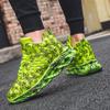 Fashion Graffiti Shoes Mens Outdoor Shoes Sports Running Shoes PU Leather