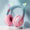 Słuchawki RGB Glow Bezprzewodowe Słuchawki 5.3 Kocie Uszy Bluetooth Słuchawki Sportowe Bluetooth Odtwarzacze MP3 Mikrofon Wyprzedaż Zestaw Słuchawkowy Gamer
