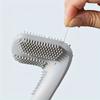 Ergonomic Toilet Brush with Detachable Head and Soft Rubber Bristles for Comprehensive Bathroom Cleaning