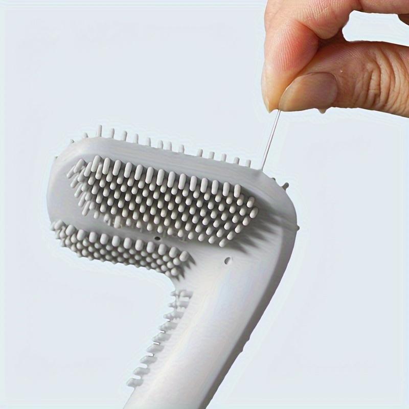 Ergonomic Toilet Brush with Detachable Head and Soft Rubber Bristles for Comprehensive Bathroom Cleaning