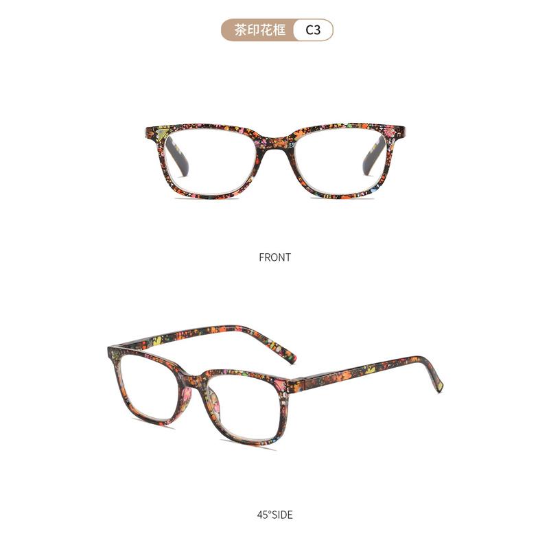 Reading Glasses for Women Black Flower Vintage Anti Blue Light Presbyopia Eyeglasses Computer Hyperopia Eyewear+1.0 +1.5 +2.0