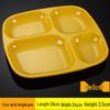 Thickened Melamine Square Four-Compartment Fast Food Tray