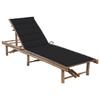 VidaXL Garden Lounge Chair with Cushion Bamboo