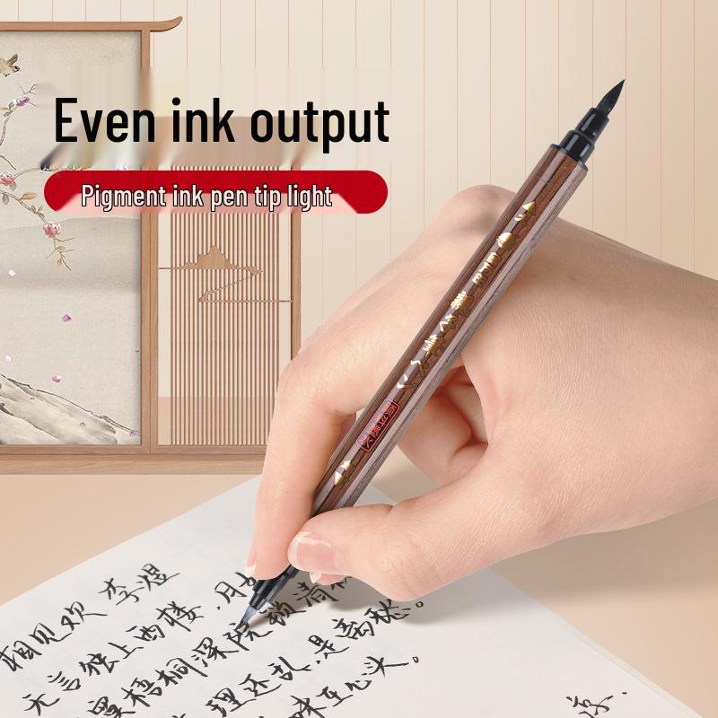 Double-Headed Soft Brush Calligraphy Pen for Beautiful Writing Practice and Invitations