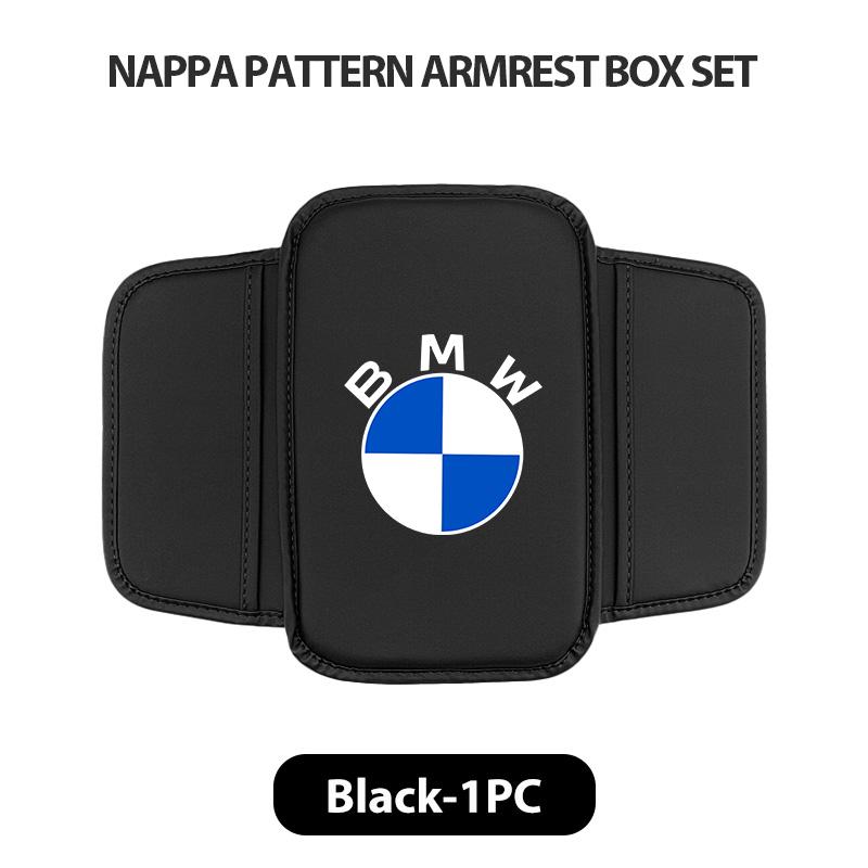 Leather Car Armrest Box Pad Protector Storage Pocket Cushion For BMW M Sport M2 M3 M4 M5 M6 E46 E90 E60 F10 F20 E87 X3 X6