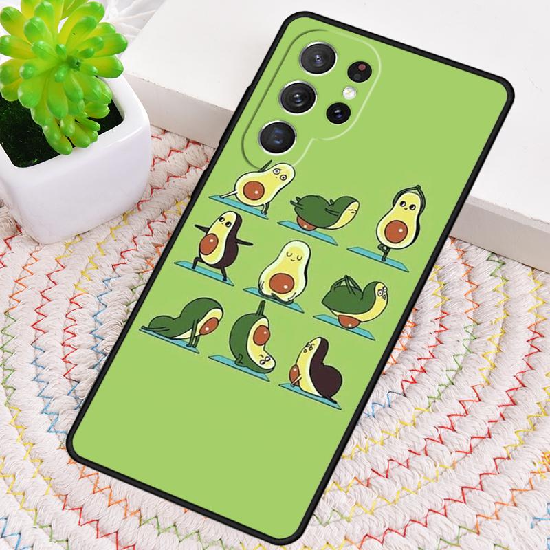 Lovely Avocado Silicone Phone Case For Samsung Galaxy Note 10 Pro S26 S25 S24 S23 S22 S21 Plus S25Ultra Capa Cover