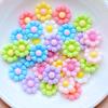 30Pcs New Cute 12.5mm Resin Mini Floret Flat Back Cabochon Scrapbook Kawaii DIY Embellishments Accessories Q22