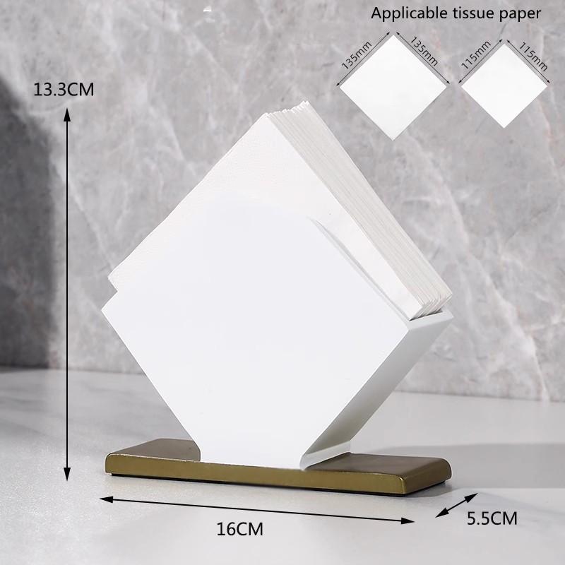 Creative Napkin Holder, Retro Square Upright Tissue Holder, Tissue Box, Kitchen, Restaurant, Desktop Tissue Storage Box