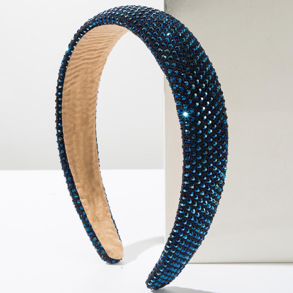 New Wide Brim Diamond-Laid Hairband Full Diamond Shiny Trendy Party Headband Simple All-Match Hair Accessories
