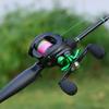 SOUGAYILANG 1.8m-2.4m Fishing Rod Combo 5 Sections Carbon Fiber Casting Rod and 7.2:1 Gear Ratio Baitcasting Fishing Reel Tackle