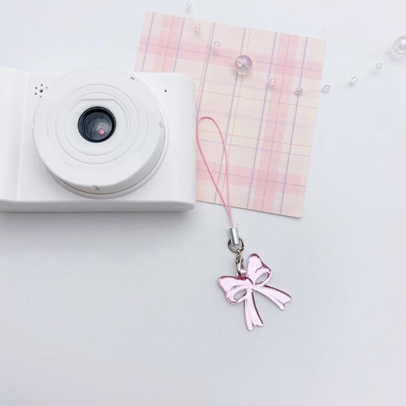 Stylish Star Bag Pendant Camera Pendant Cute Phone Lanyard Fashionable Phone Charm Resin and Alloy Material for Women