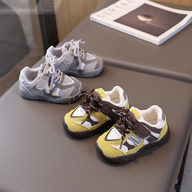 Breathable Mesh Soft-Soled Walking Shoes for Infants & Toddlers - Non-Slip, Spring & Autumn, Unisex Korean Style
