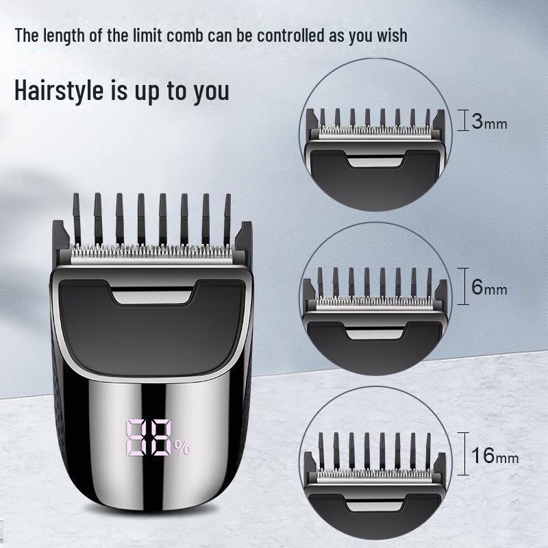 Rechargeable Electric Hair Clipper with Zero Blade for Men