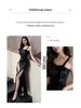 Elegant Spaghetti Strap Evening Gown for Massage Technicians
