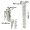 Easy To Read Glass Rain Gauge Durable Stainless Steel Garden Moisture Meter  Garden Monitoring