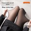 Damen Flocked Polka Dot Herz Leggings – Herbst/Winter Nude-Effekt mit Faux und Echten Durchsicht-Optionen.