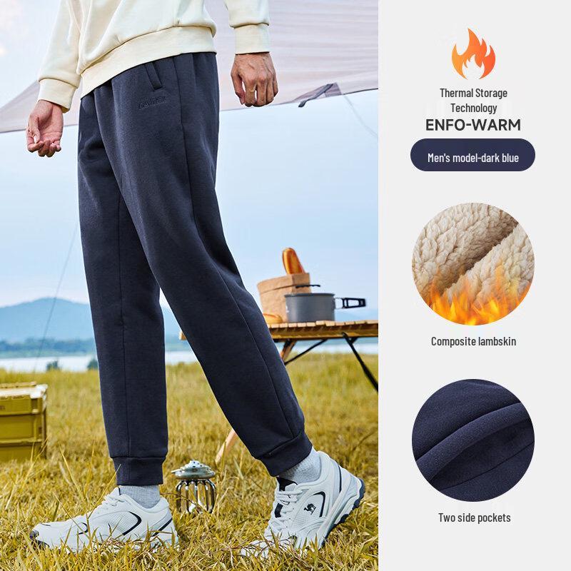 CAMEL Men s Knitted Plush Lined Pants