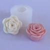 Camellia Flower Candle Mold Non Stick Easy to Demold for DIY Candle Gypsum Ornaments Home Decor Epoxy Resin Casting
