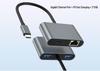 Type-C 60W Gigabit Ethernet Adapter with RJ45 for Fast Charging & Hub Connectivity