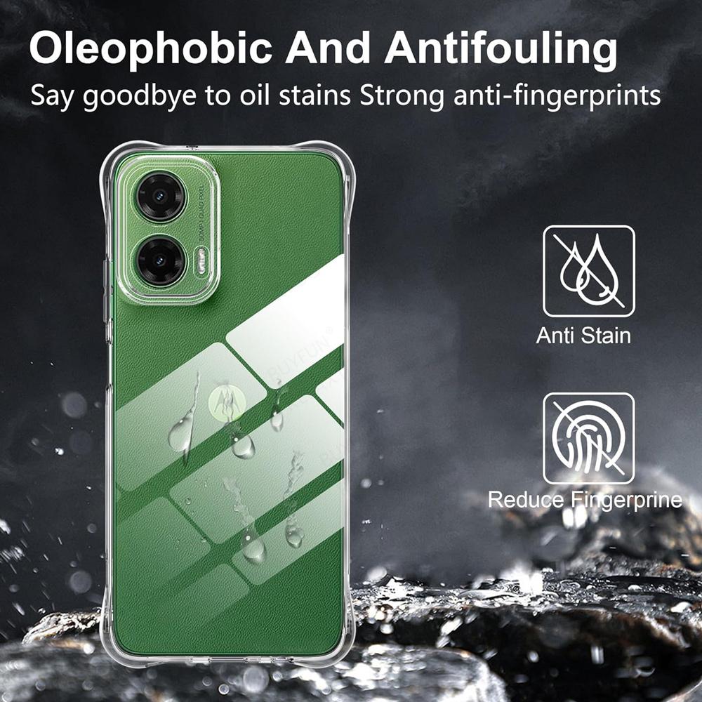 MotoG35 Case Clear Silicone Cover For Motorola Moto G35 G05 G85 Edge 60 Fusion 50 Neo Edge60 Pro 5G Shockproof Fundas Back Coque