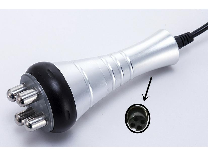 Six-in-One Beauty Device with 40K Head, Triple Pole Handle, Quadruple and Sextuple Pole Handles, Vacuum Handle, Laser Plate, and Strap Accessories