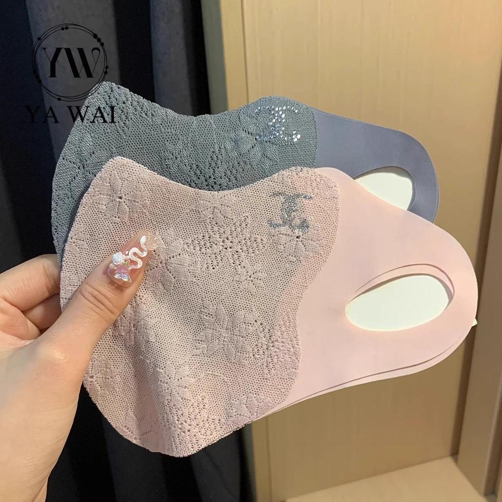 3D Ice Silk UV Protection Lace Face Mask with Eye Corner Guard
