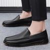 Fashion New Summer Male Casual Shoes Genuine Leather Mens Loafers Comfortable Moccasins Breathable Slip on Flats Classic Boat Footwear