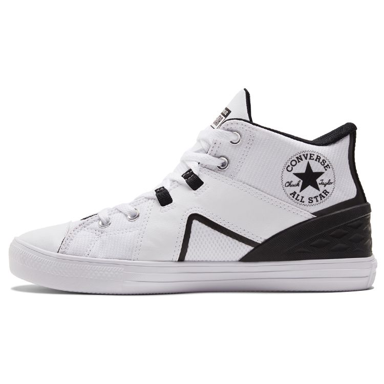 

Белые черные кроссовки унисекс Converse Chuck Taylor All Star Flux A01168C 36.5