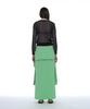 Partimento Woman Deconstructed Tee Maxi Skirt_Neon Green