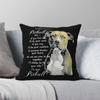 Pitbull Together Pillowcase Polyester Linen Velvet Pattern Zip Decor Home Cushion Cover