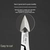 Stainless Steel Cuticle Nippers for Precise Nail Trimming and Dead Skin Removal - High-Quality Salon Nail Care Tool.